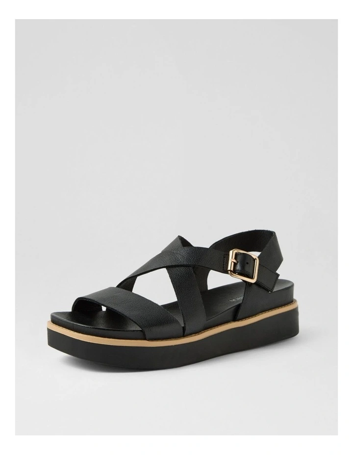 Blaklee Black Leather Sandals image 2