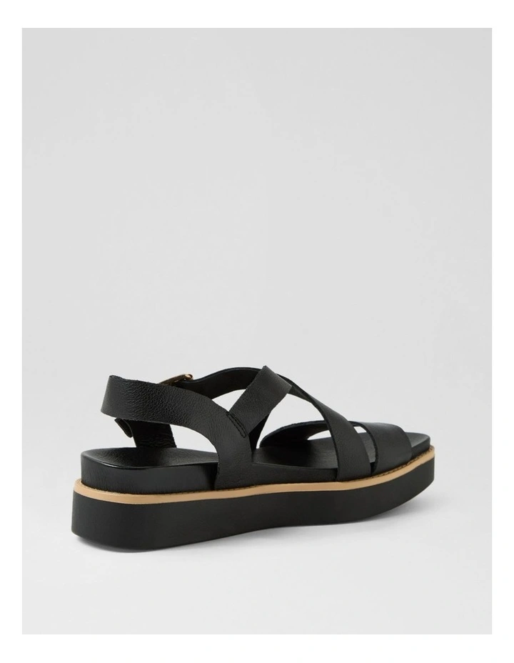 Blaklee Black Leather Sandals image 3