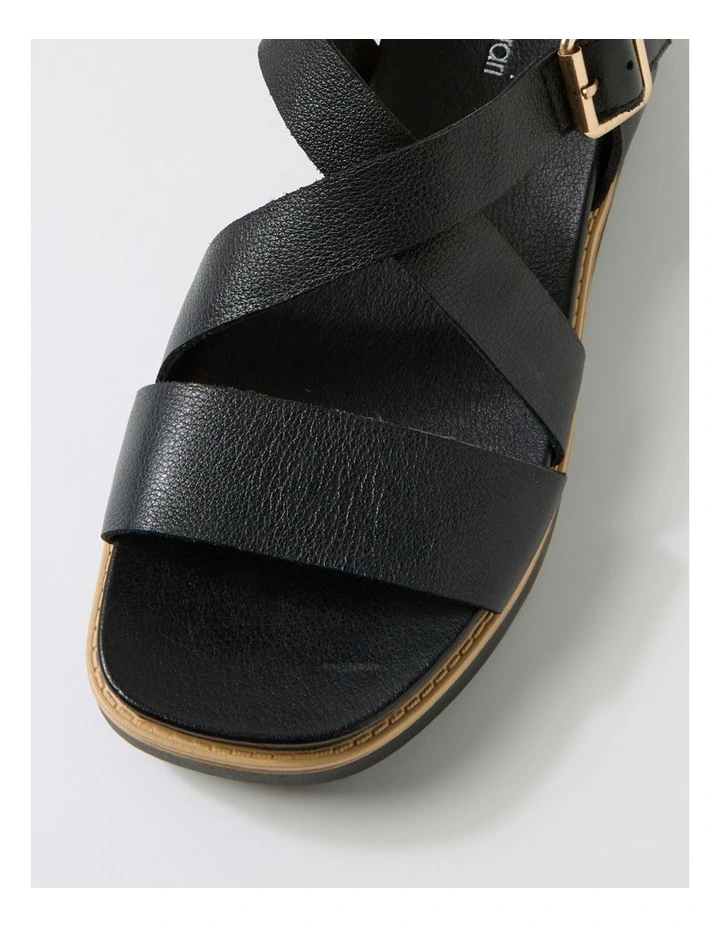 Blaklee Black Leather Sandals image 4