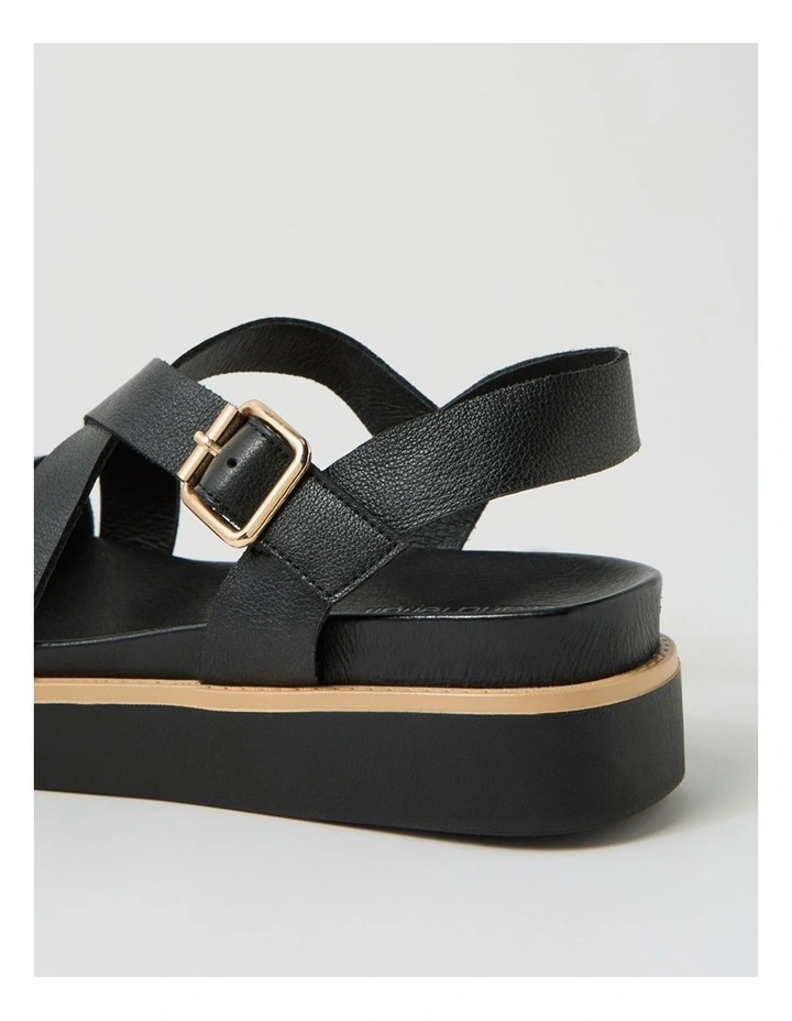 Blaklee Black Leather Sandals image 5