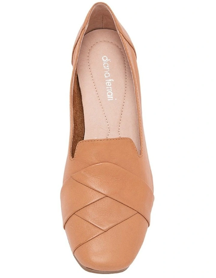 TILONY DARK TAN LEATHER LOAFERS image 5