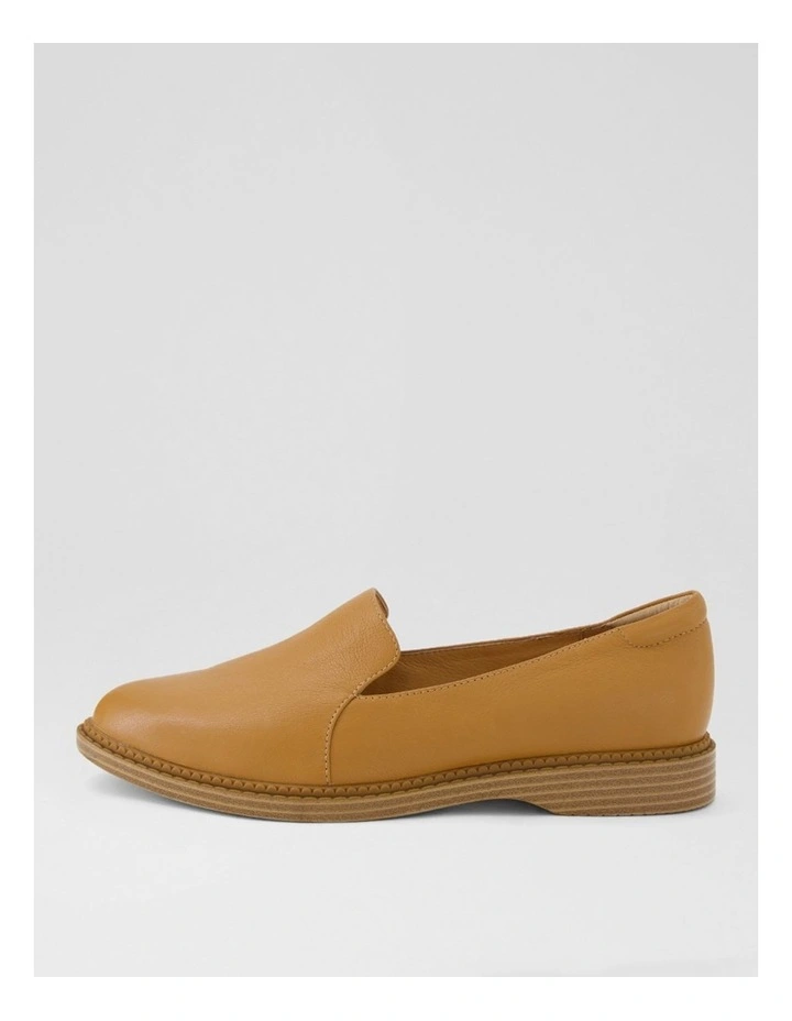 Ericas D Dark Tan Leather Flat Shoes image 1
