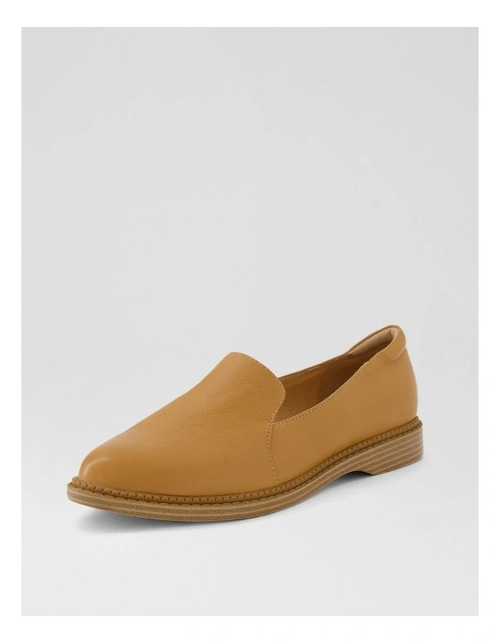 Ericas D Dark Tan Leather Flat Shoes image 2