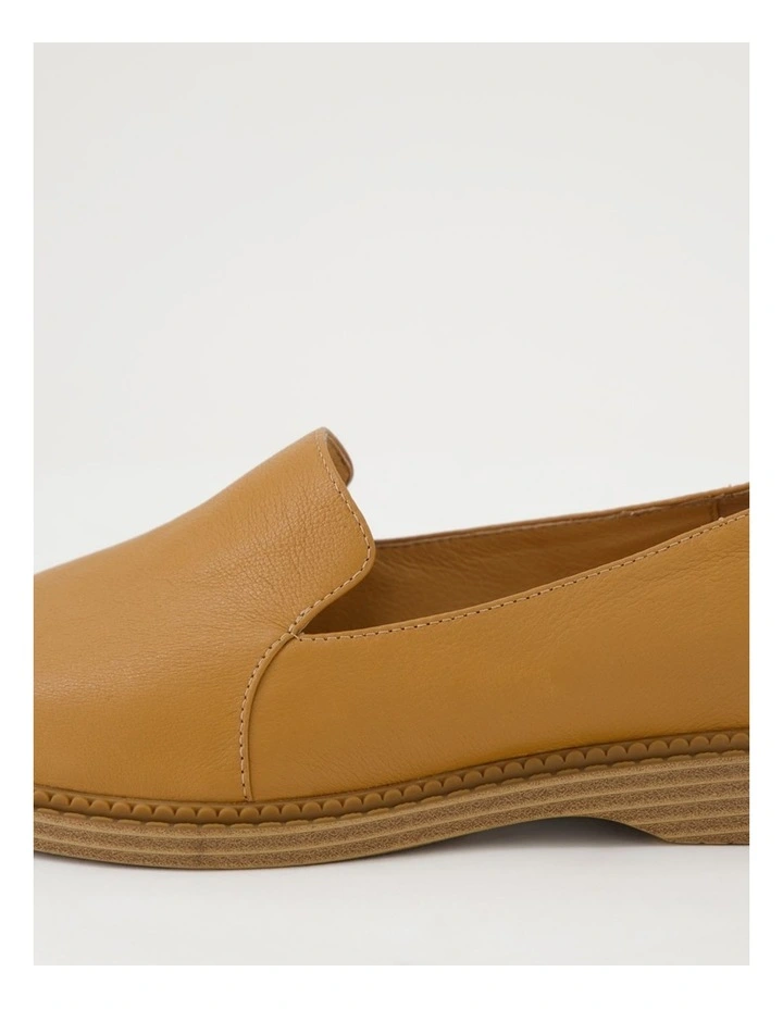 Ericas D Dark Tan Leather Flat Shoes image 5