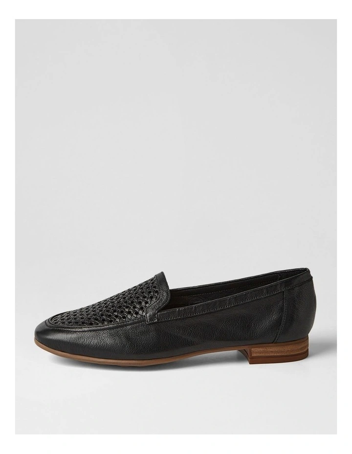 Tillis Black Natural Leather Flat Shoes image 1