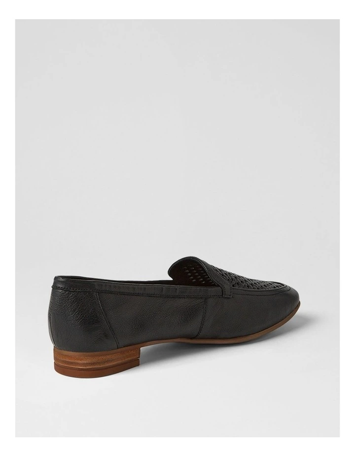 Tillis Black Natural Leather Flat Shoes image 3