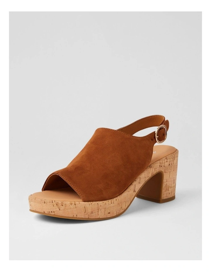 Balma Cognac Cork Suede Sandals image 2