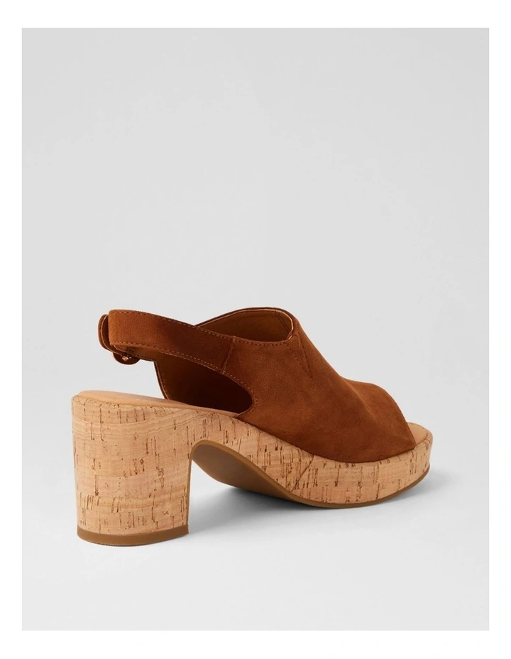 Balma Cognac Cork Suede Sandals image 3