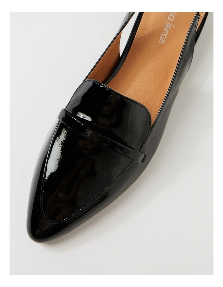 Dainer Black Patent Leather Slingback image 4