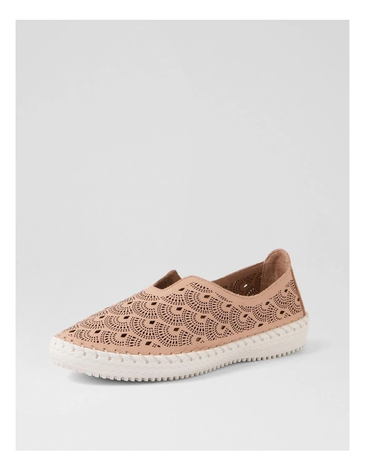 Willow Dark Nude Leather Flat Shoes image 2
