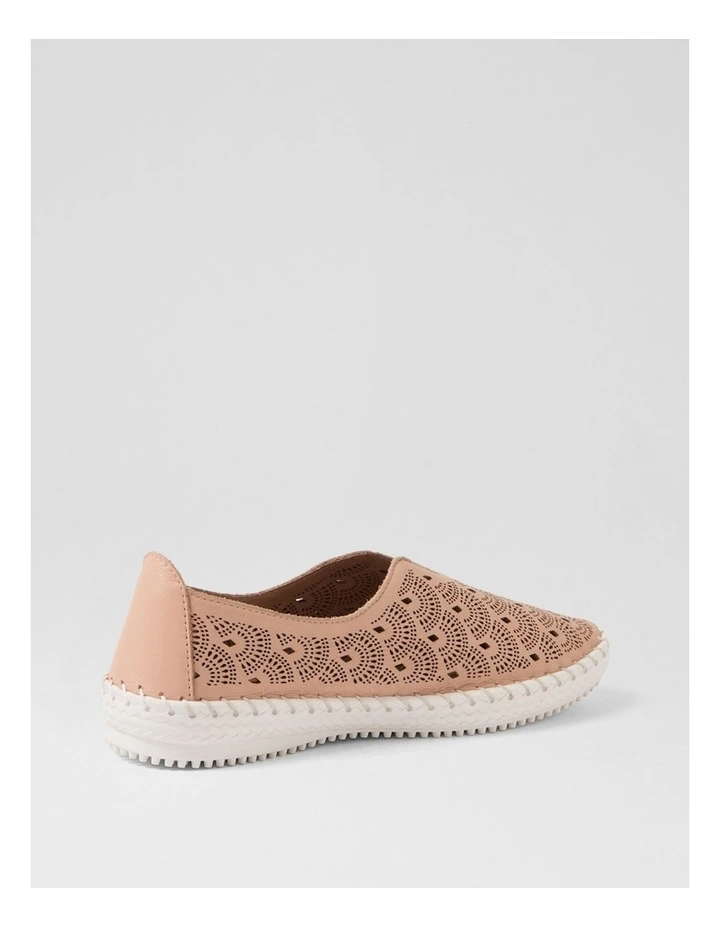 Willow Dark Nude Leather Flat Shoes image 3