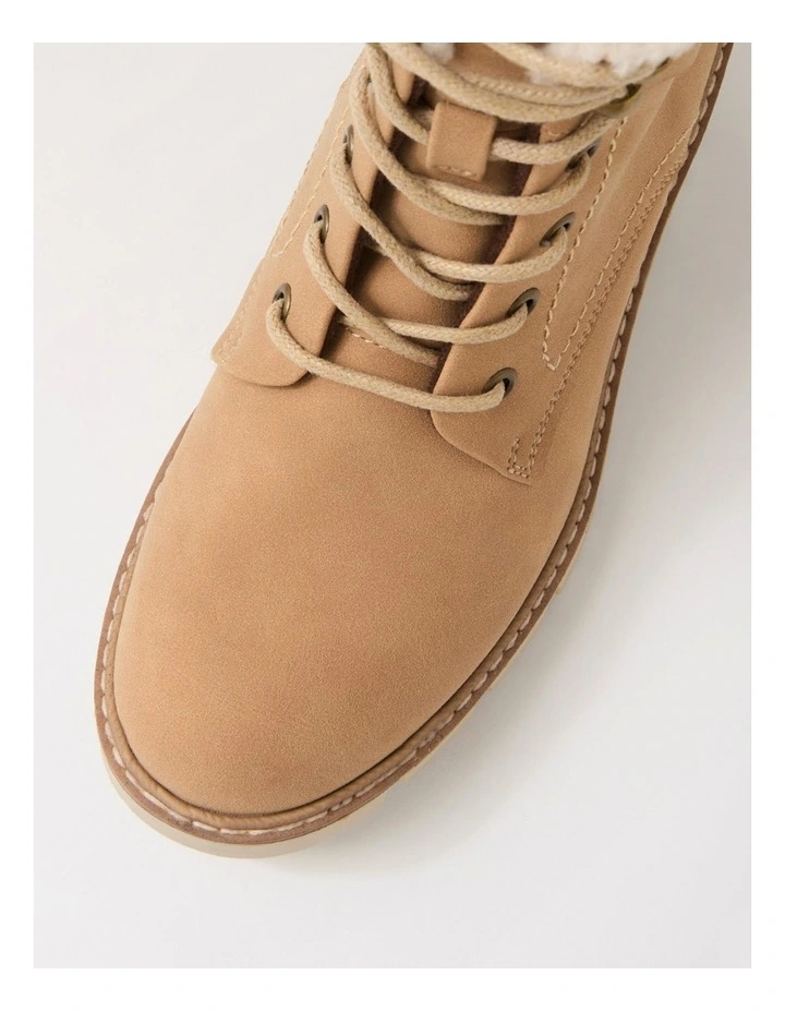 Gaspish Sand Nubuck Pu Ankle Boots image 4