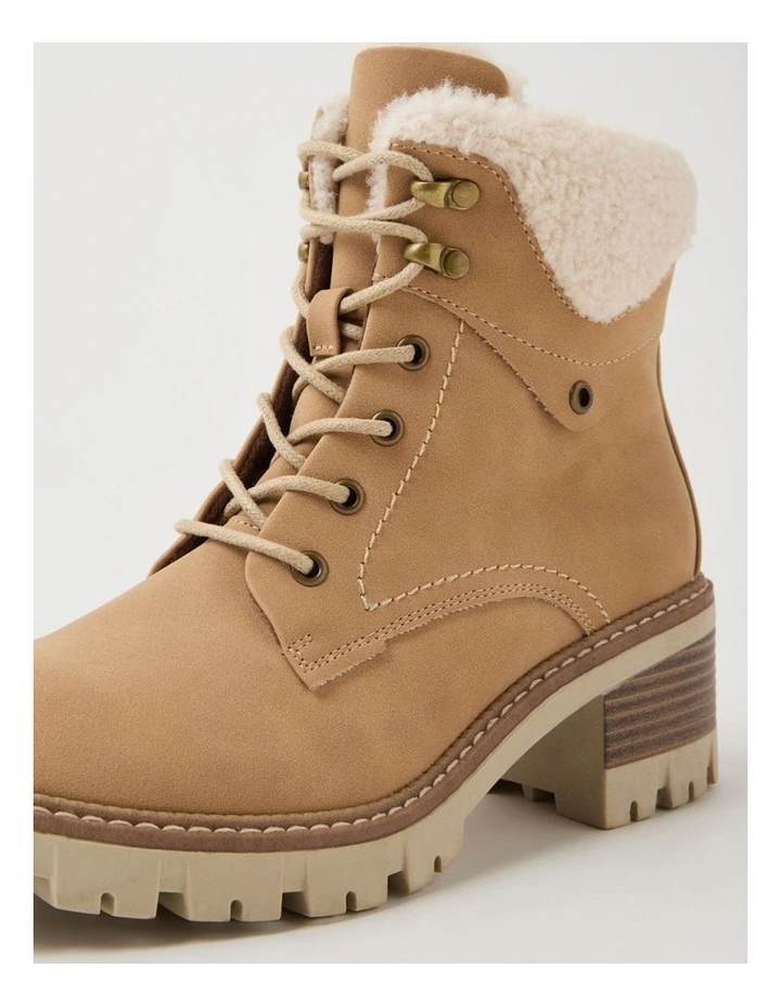 Gaspish Sand Nubuck Pu Ankle Boots image 5