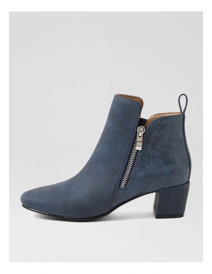 Hamble Navy Ankle Boots image 1