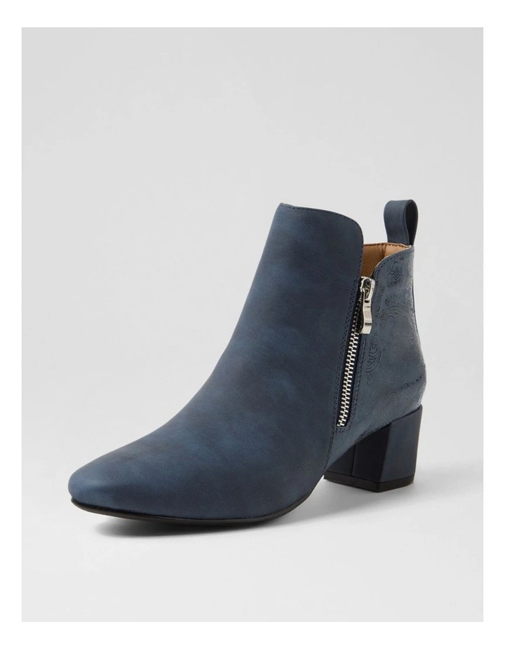 Hamble Navy Ankle Boots image 2