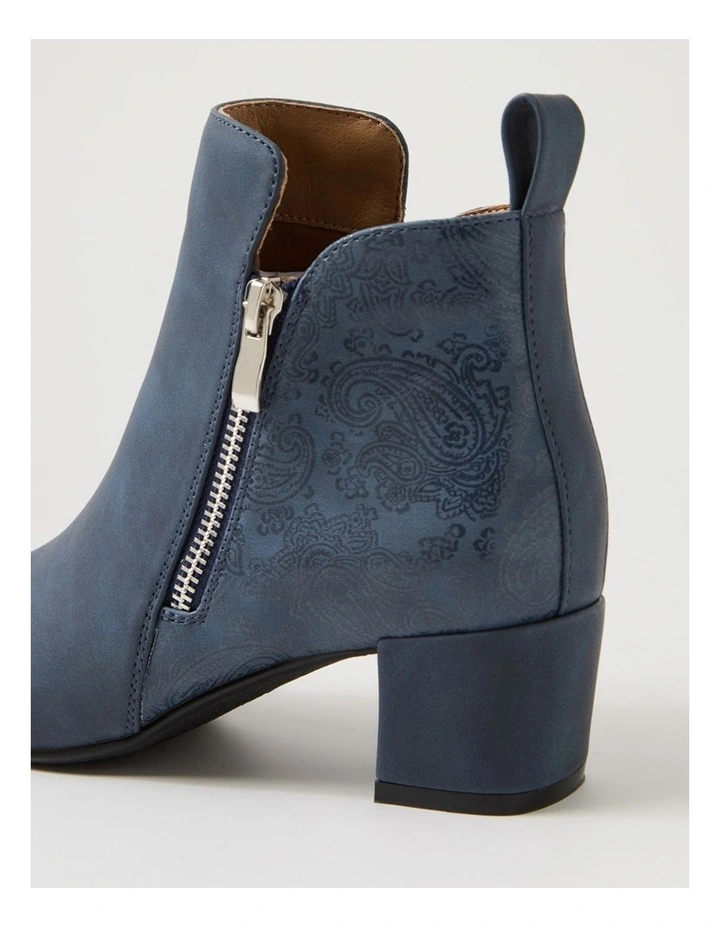 Hamble Navy Ankle Boots image 5