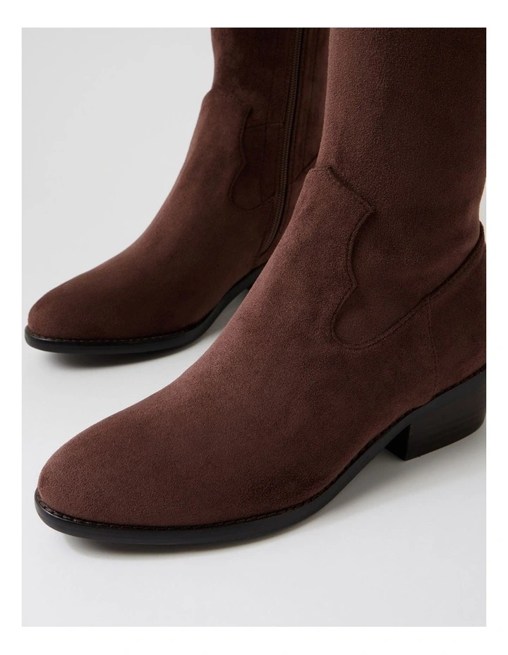 Galt Choc Stretch Microsuede Knee High Boots image 5