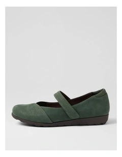 Becketts D Forest Nubuck Elastic Flat Shoes