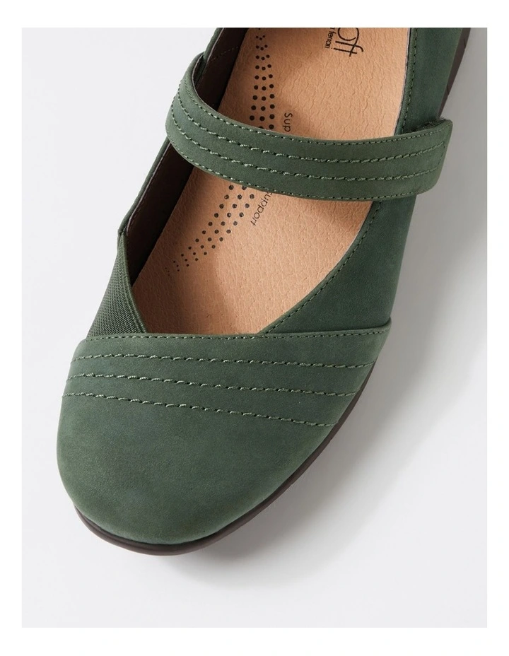 Becketts D Forest Nubuck Elastic Flat Shoes image 4