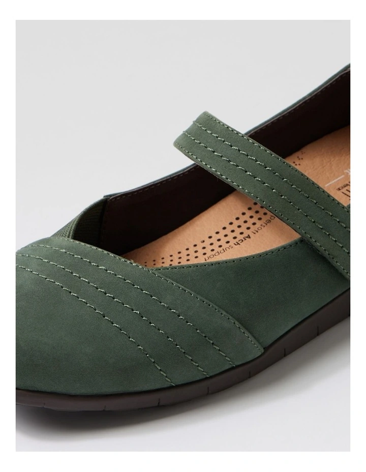 Becketts D Forest Nubuck Elastic Flat Shoes image 5