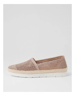 Merrik Blush Weave Flat Slip On Shoes