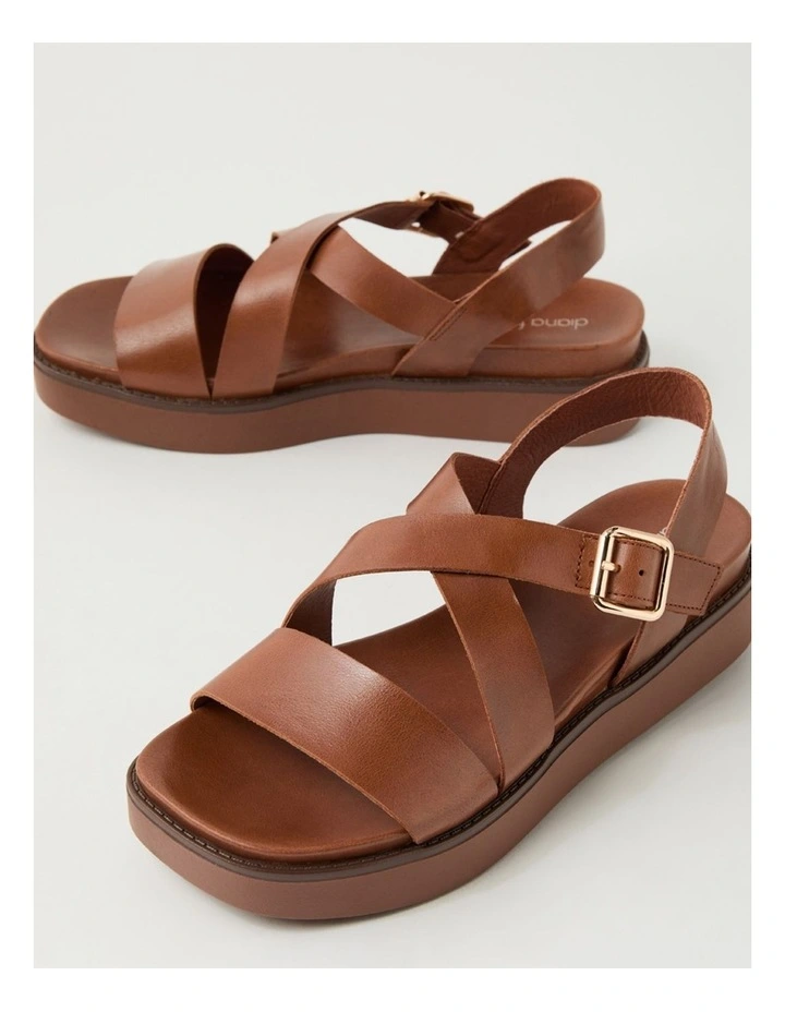 Blaklee Walnut Leather Sandals image 5
