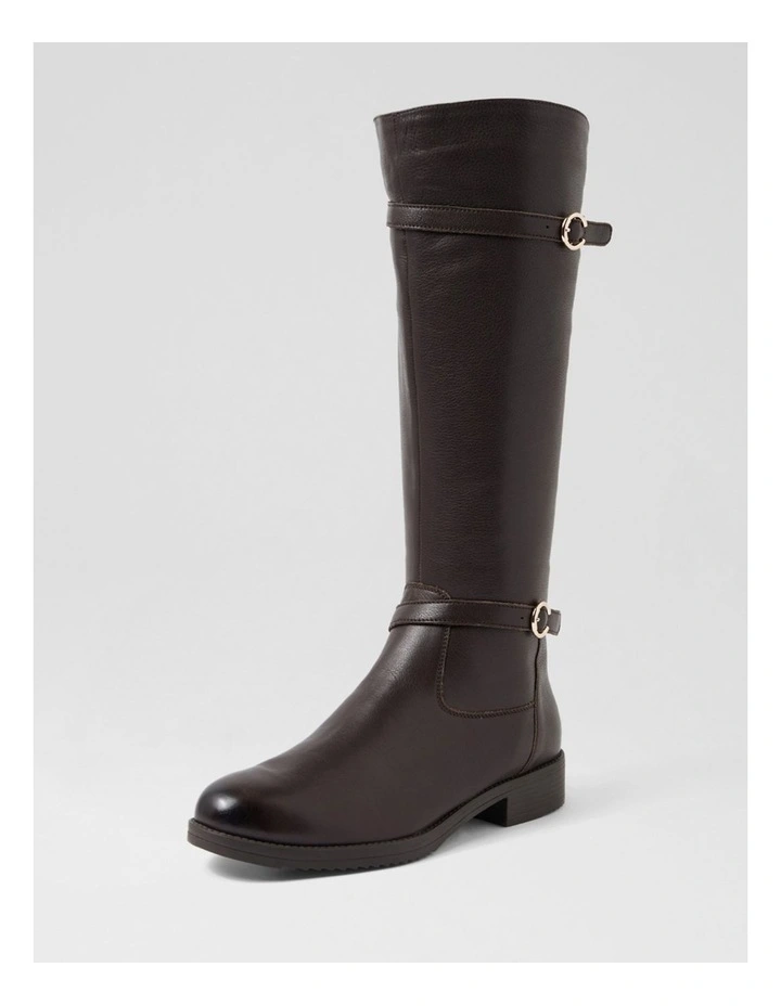 Camilas Brown Leather Knee High Boots image 2