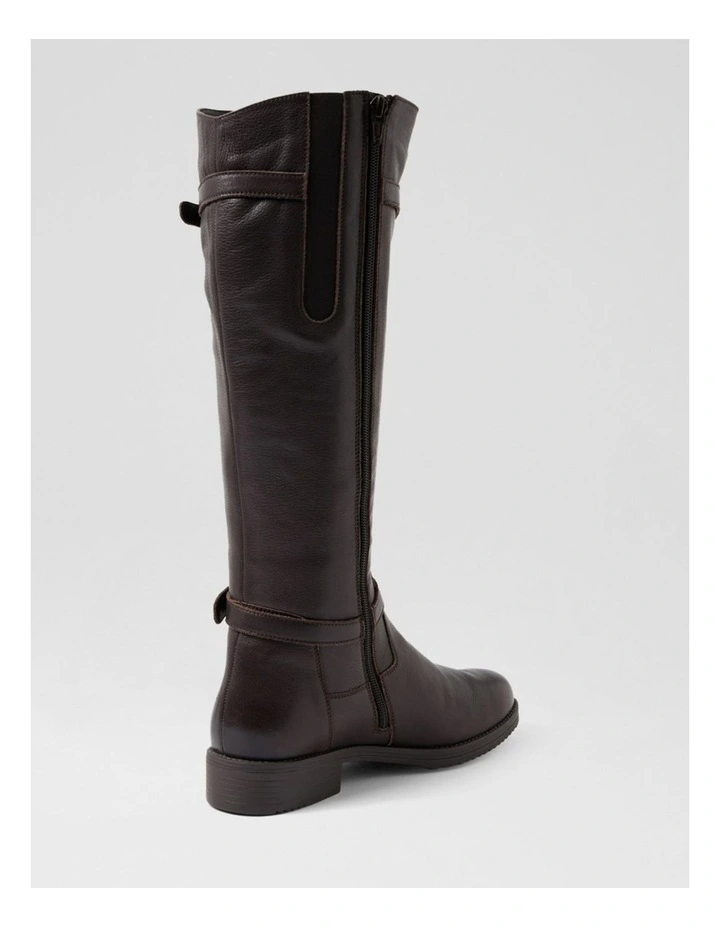 Camilas Brown Leather Knee High Boots image 3