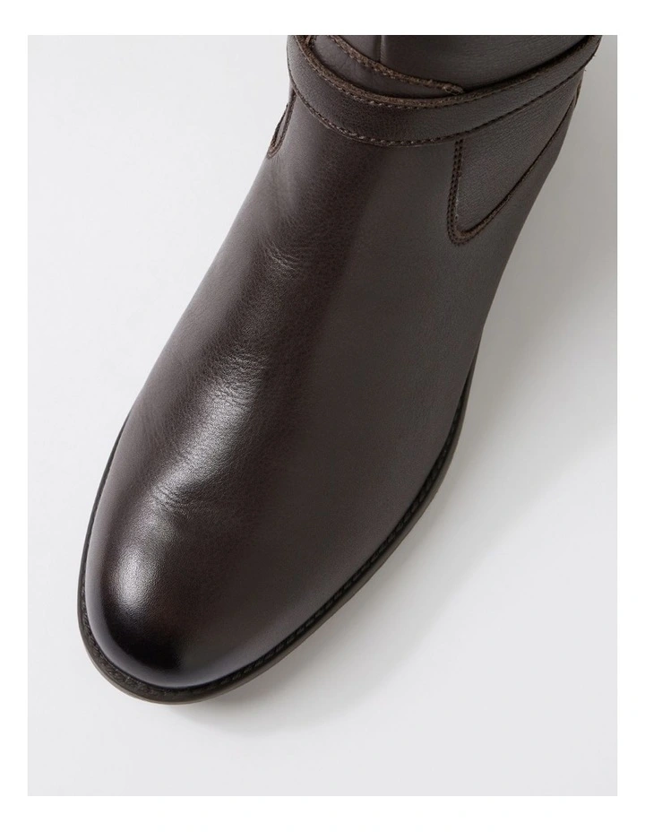Camilas Brown Leather Knee High Boots image 4