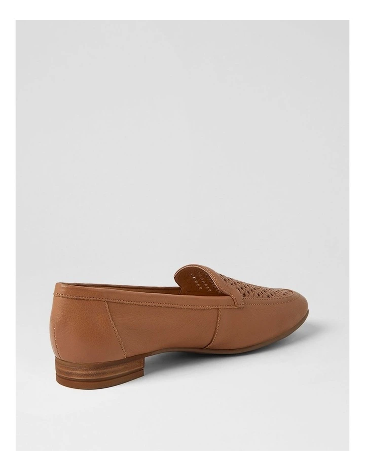 Tillis Dark Tan Leather Flat Shoes image 3