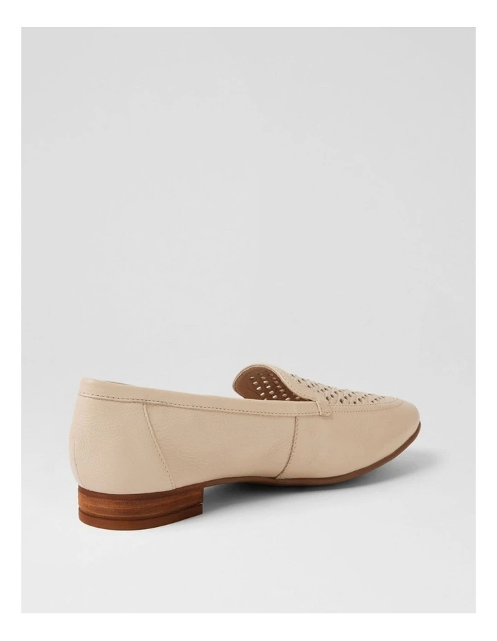 Tillis Cream Leather Flat Shoes image 3