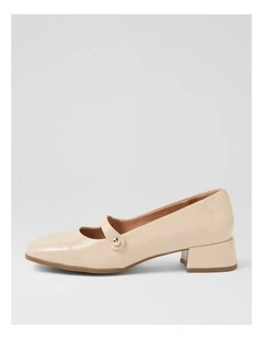 Teacher Bone Patent Leather Heels