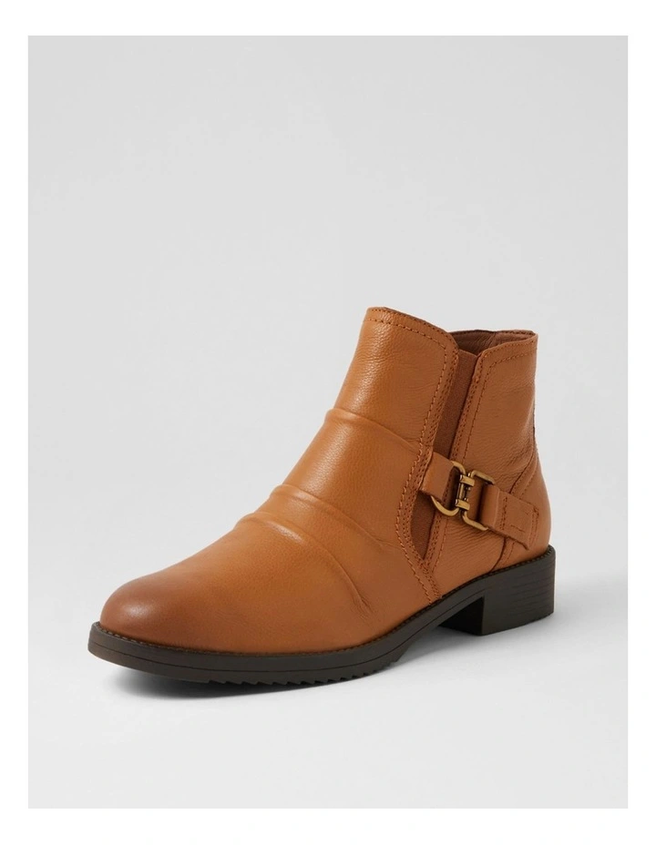 Carlotto New Tan Leather Ankle Boots image 2