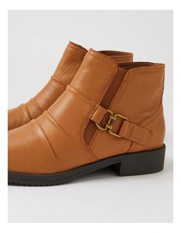Carlotto New Tan Leather Ankle Boots image 5