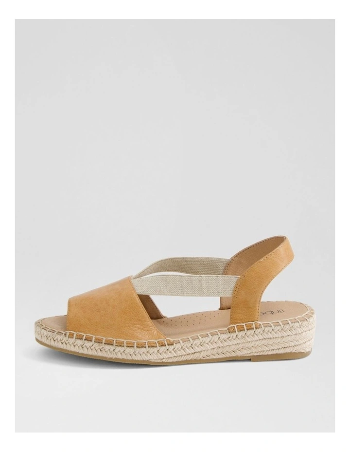 Krissie Dark Tan Leather Sandals image 1