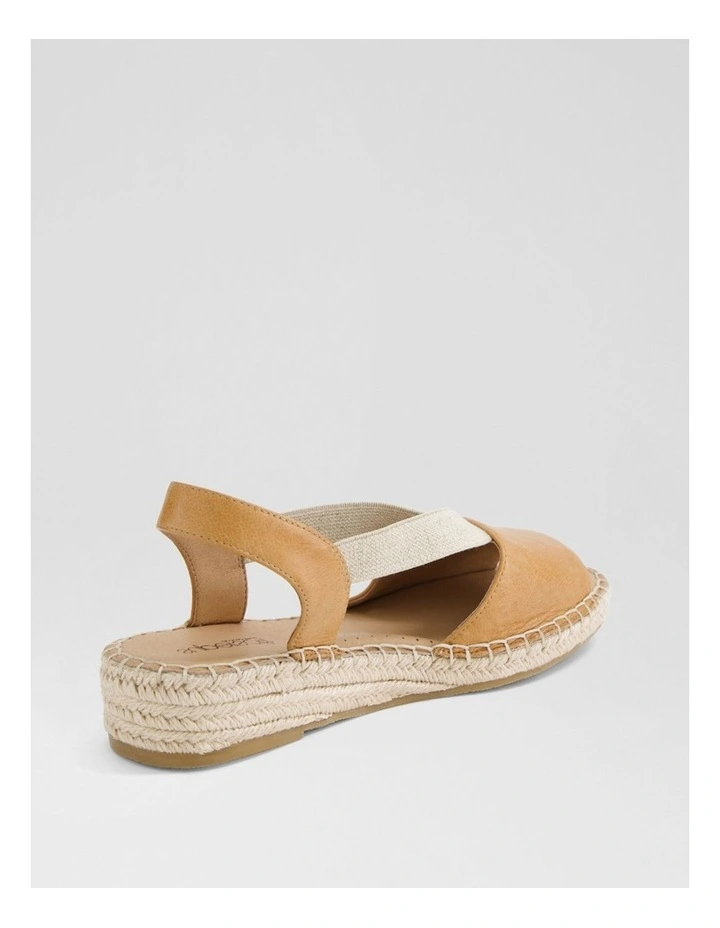 Krissie Dark Tan Leather Sandals image 3