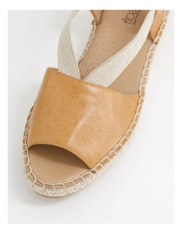 Krissie Dark Tan Leather Sandals image 4