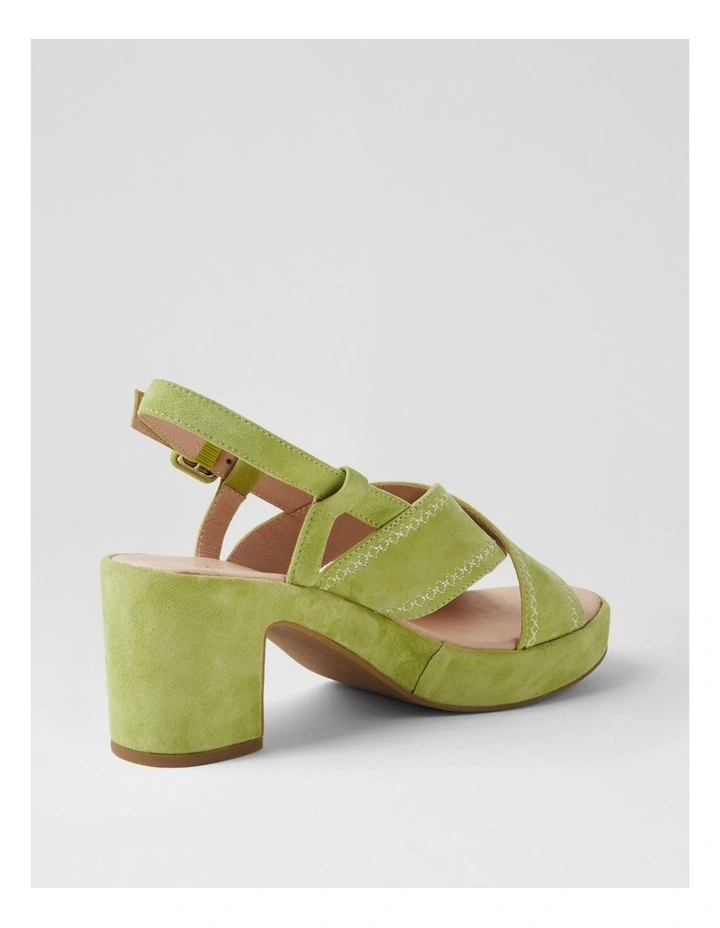 Bynndi Lime Suede Sandals image 3