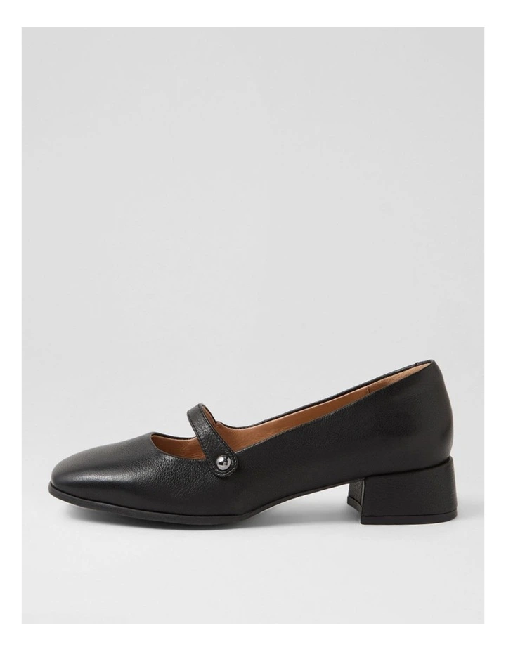 Teacher Black Leather Heels image 1