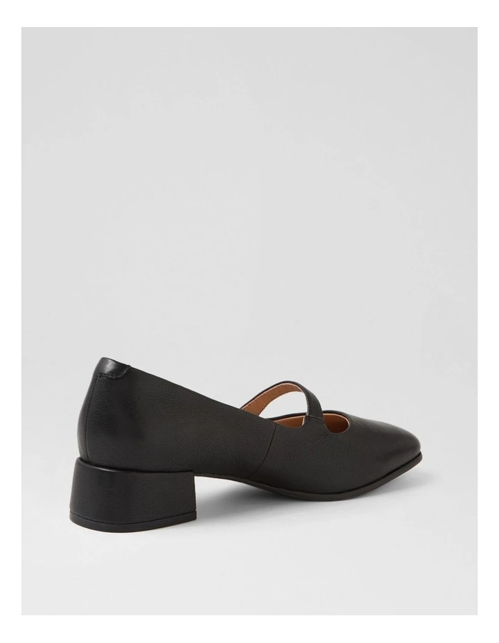 Teacher Black Leather Heels image 3