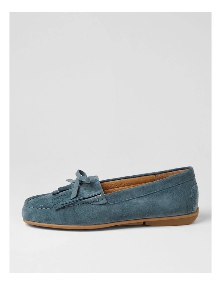 Rilem Blue Denim Suede Loafers image 1
