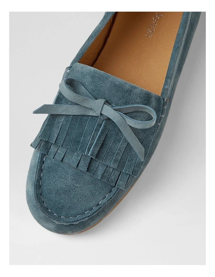 Rilem Blue Denim Suede Loafers image 4