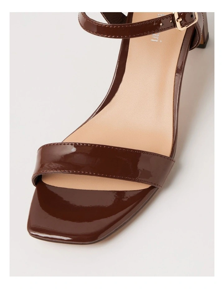 Hadeny Choc Patent Leather Sandals image 4
