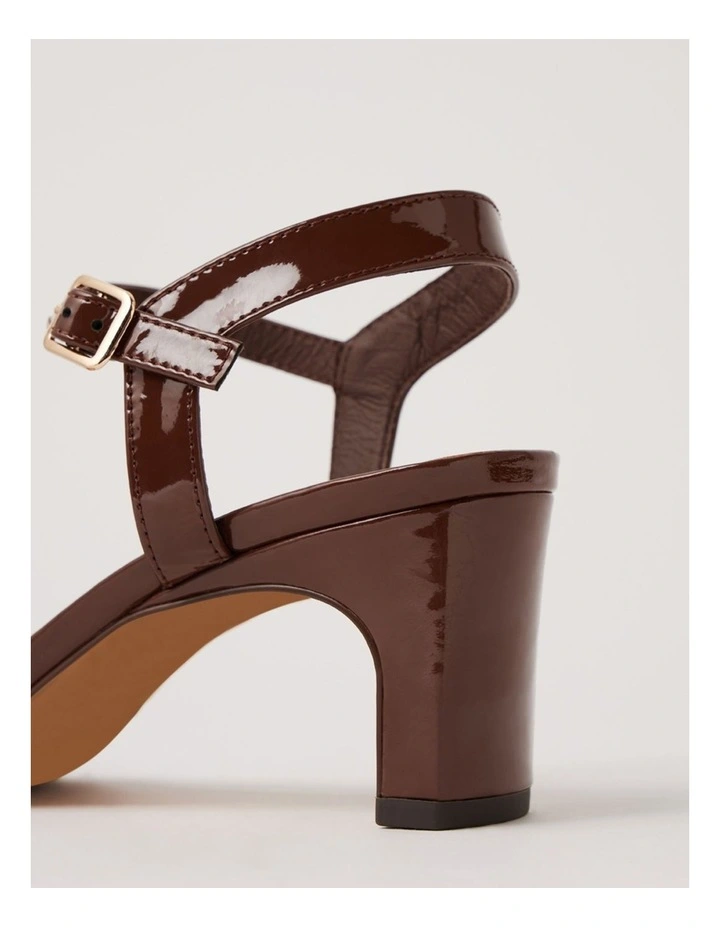 Hadeny Choc Patent Leather Sandals image 5