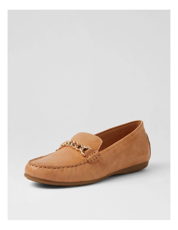 Eroll Light Tan Leather Flat Shoes image 2