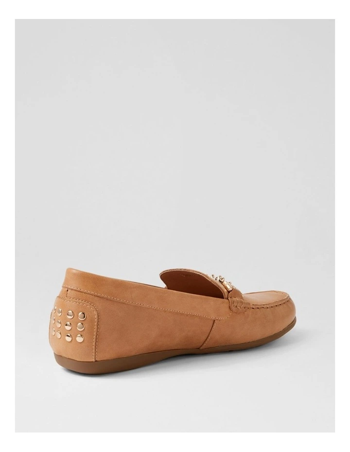 Eroll Light Tan Leather Flat Shoes image 3
