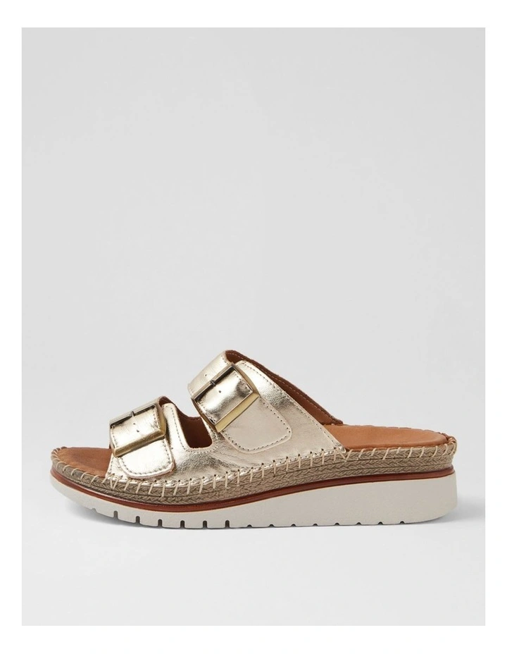 Isree Champagne Leather Sandals image 1
