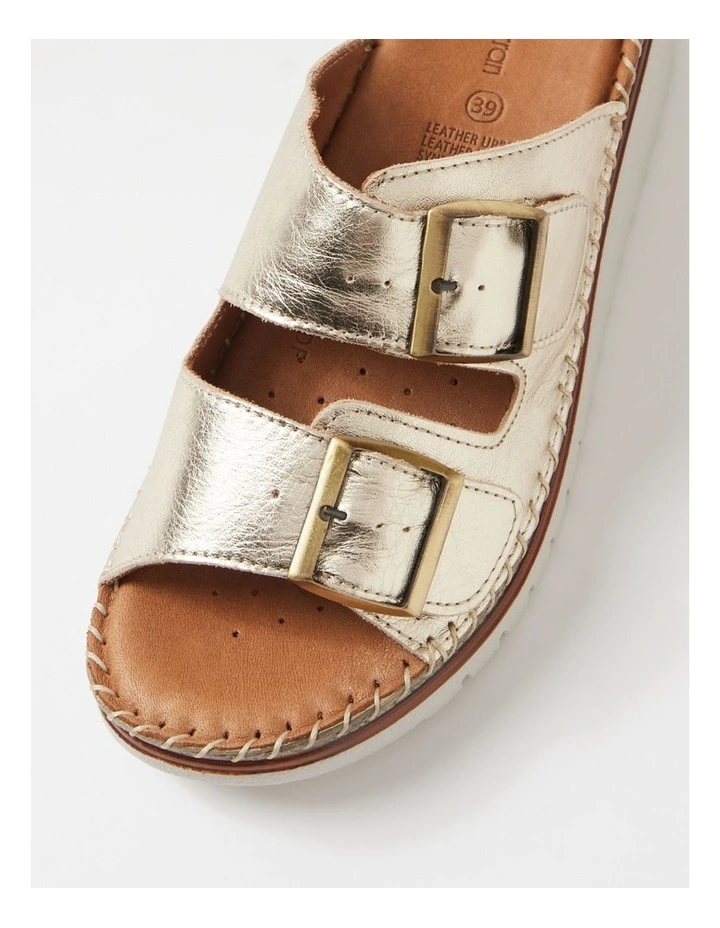 Isree Champagne Leather Sandals image 4