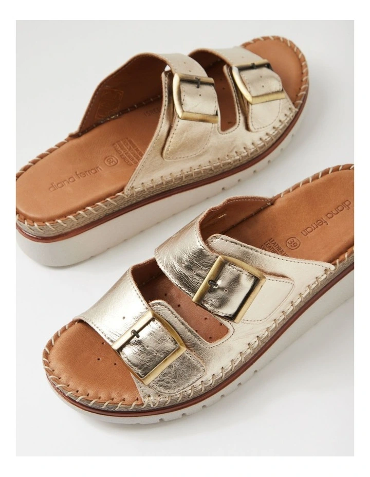 Isree Champagne Leather Sandals image 5