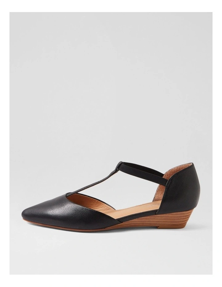 Pepps Black Natural Leather Heels image 1